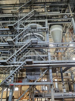 Instalação de incineração de lodo e esgoto de leito fluidizado de parafusos duplos para desempenho e combustível a gás natural